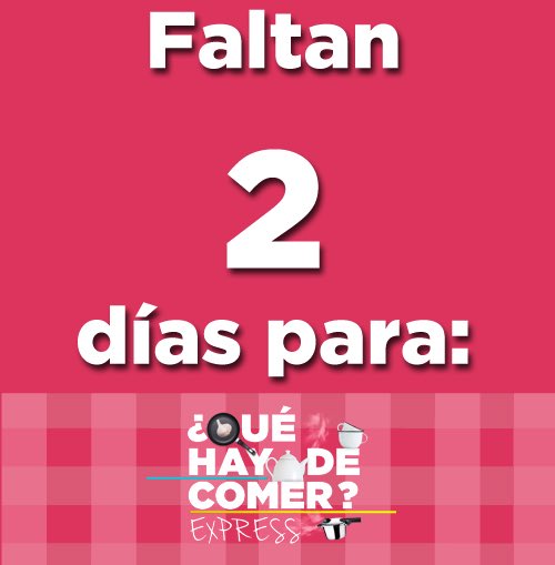 QueHayDeComerTV's tweet photo. ¡Ya es este lunes! Nos vemos 1:00 pm por @amastv. @Omar45Fierro @vegabiestro @Pasadita https://t.co/G7or1Ytxs7