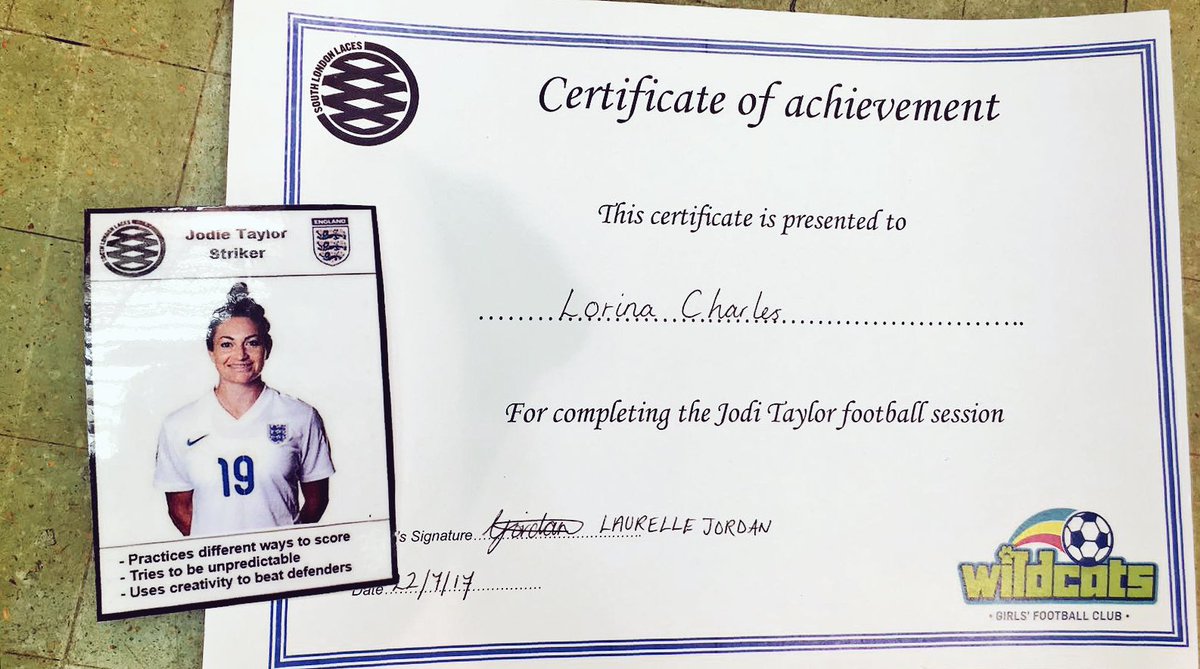SouthLDNLaces's tweet photo. Today #LittleLaces completed the @Jodes_14 session looking at #DifferentWaysToScore #1V1s #2v1s #RoleModel #Fans #SSEWildcats #lionesses 🦁⚽️ https://t.co/zGkEeyVF9w