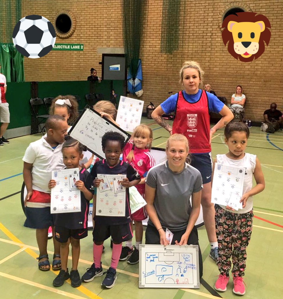 SouthLDNLaces's tweet photo. Today #LittleLaces completed the @Jodes_14 session looking at #DifferentWaysToScore #1V1s #2v1s #RoleModel #Fans #SSEWildcats #lionesses 🦁⚽️ https://t.co/zGkEeyVF9w