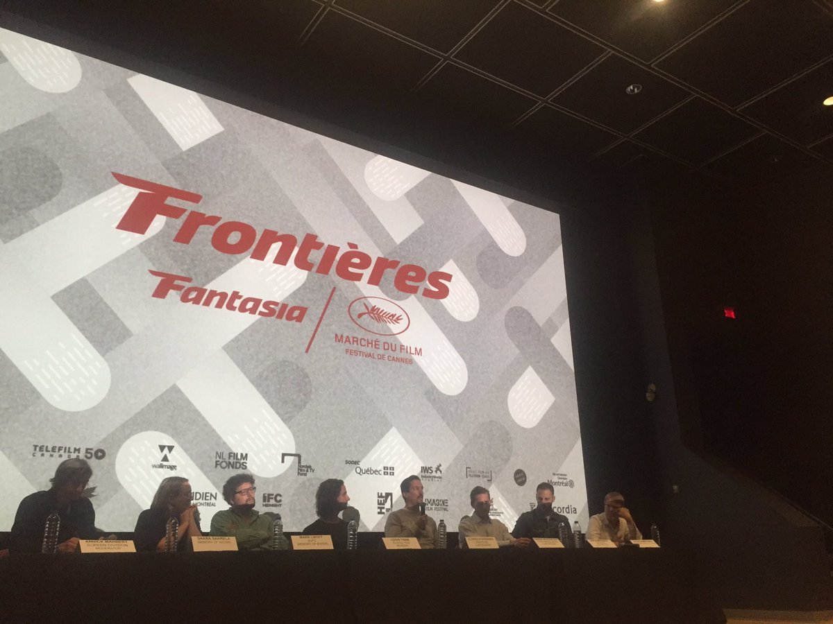 frontieresmrkt's tweet image. On now! Nordic Genre Boost panel with #NordiskFilm&amp;amp;TVFond @shudder @FConstellation1 @Bodom_Movie #memoryofwater #border #Frontières2017