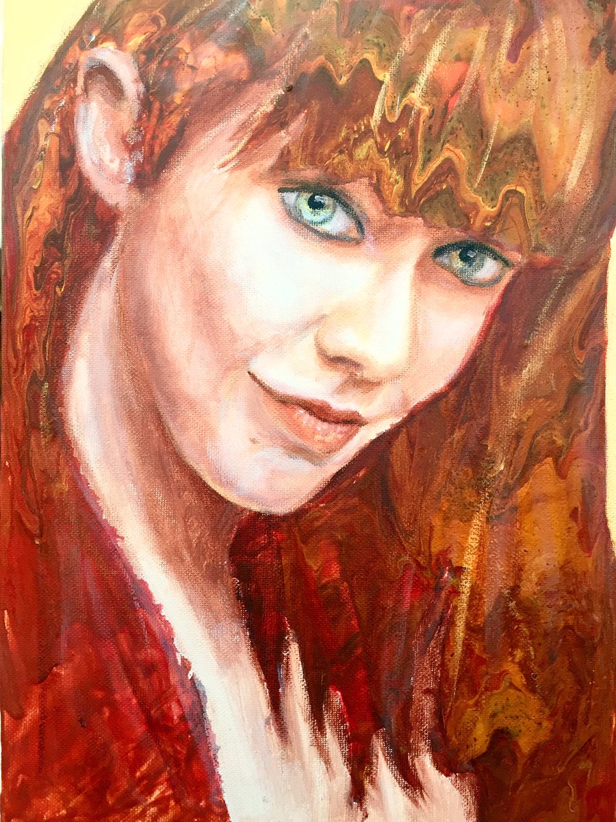 bobbyfetta's tweet image. #art #portrait #acrylicpainting #painting