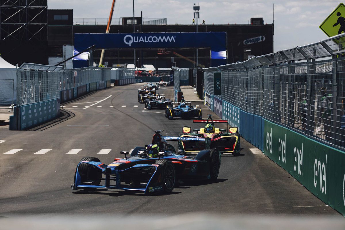 business's tweet photo. Formula E beat Formula 1 to New York ...and it was spectacular https://t.co/NStrej1KMt https://t.co/Iq0EPVUQRp