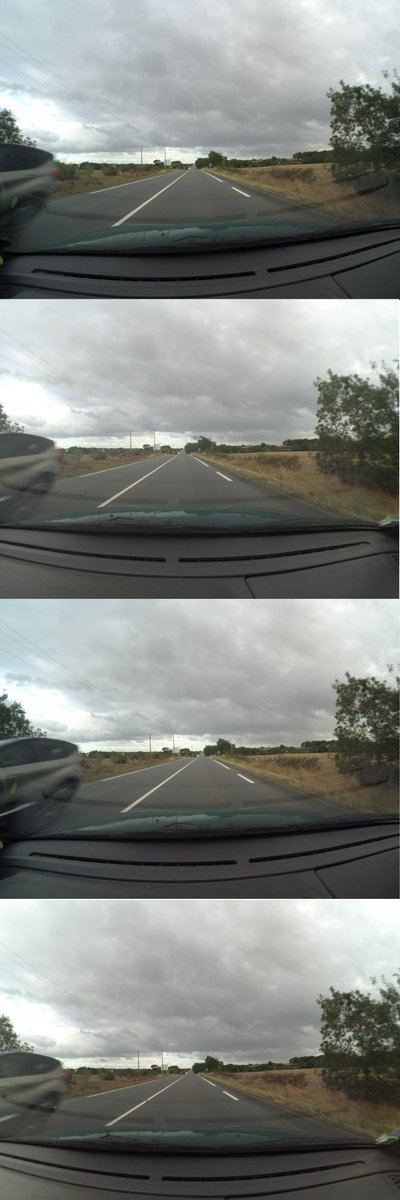 stfmani's tweet photo. Test de synchro entre les 4 caméras du #V4MPOD, à 90km/h. Pas mal du tout ! cc @benvii https://t.co/TurtsrKCOv