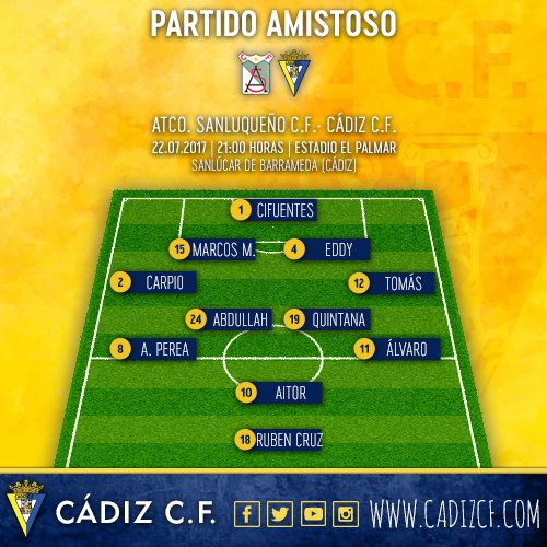 [Amistoso] Atlético Sanluqueño - Cádiz C.F. - 22/07/2017 21:00 h. DFXENEDWsAAjEmr