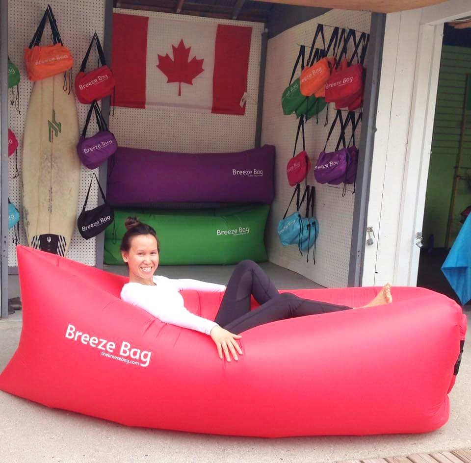 #BreezeBag lounging is where it's at! Come visit us in #GrandBend #WasagaBeach &amp; #PortStanley &amp; get your own Premium #InflatableLounger 2day