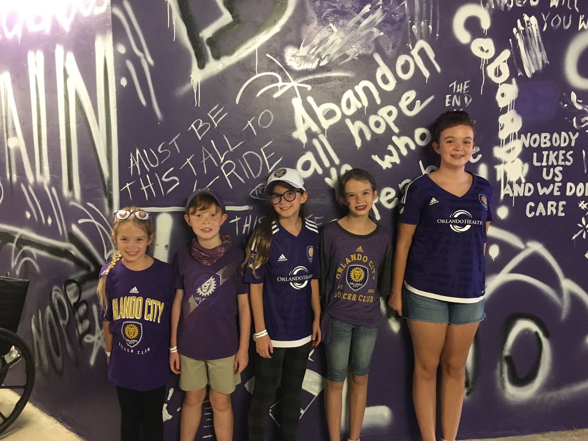 NWirbel's tweet photo. Wasn't the result we wanted last night but we had a great time supporting our boys! #FlagHolders #NeverHuntAlone @OrlandoCitySC #ORLvsATL https://t.co/MxGnlDa3wF