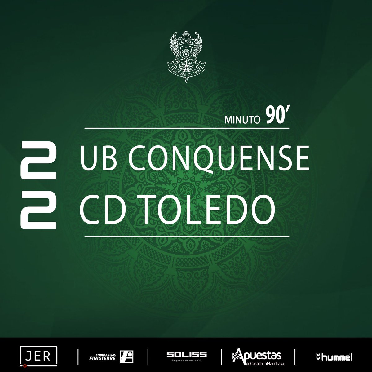 CD_Toledo's tweet photo. FINAL | 2-2 | Primer partido de pretemporada finiquitado. Goles de Álvaro Antón y Leo en la primera prueba del @CD_Toledo #PretemporadaCDT https://t.co/yffTsIu5Hq