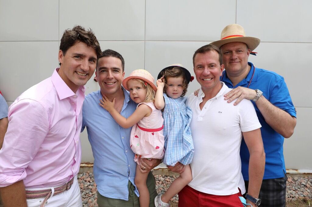 scottbrison's tweet photo. We had a blast at #HfxPride today with PM @JustinTrudeau. It was a beautiful parade with a great crowd and an awesome team of MPs. https://t.co/MzDQyZb5lL