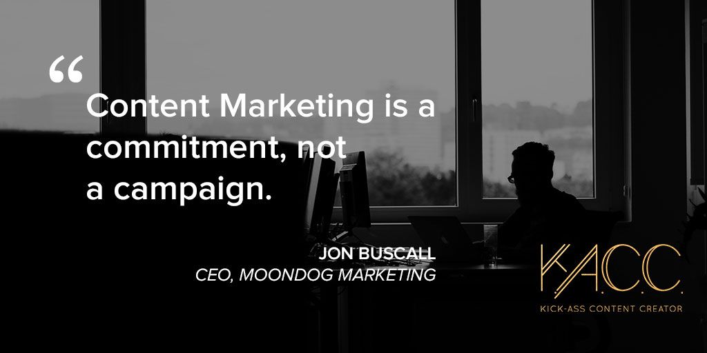 thekacc's tweet photo. Are you in it for the long haul?
#contentmarketing #quoteoftheday #quotestoliveby #marketingtips #businesstip #jonbuscall #copytip https://t.co/9mIflA8vvr