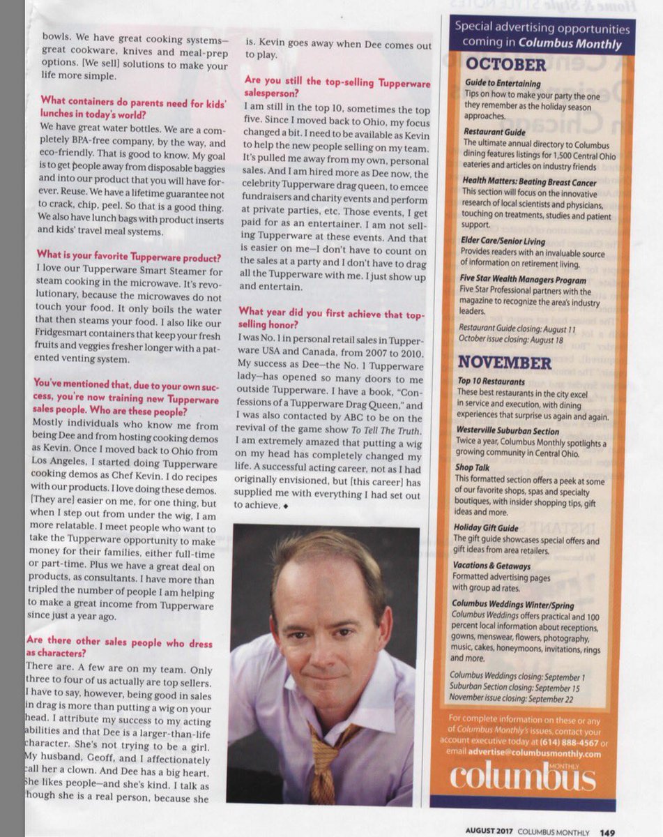 deewieye's tweet photo. @columbusmonthly thanks for the awesome article #deewieye #tupperware @tupperwareusca #bpafree #ecofriendly #entertainer #sales #topinsales https://t.co/vzyt6gCox3