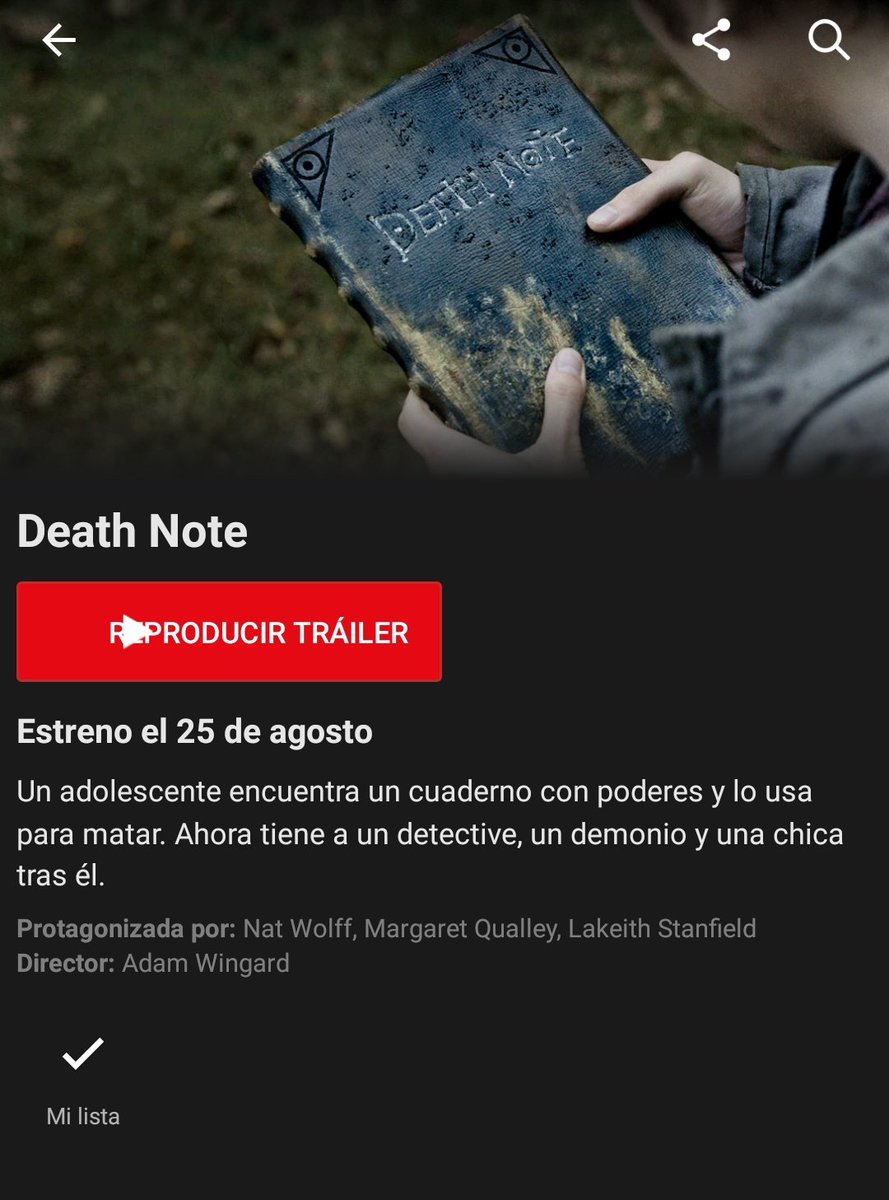 mauromattt's tweet photo. @GabyMeza8 #SinFiltroFDF Quiero ganarme la Death Note pero en Argentina no se estrena hasta el 25 de Agosto 😥 🍿 https://t.co/SolZVh4vxi