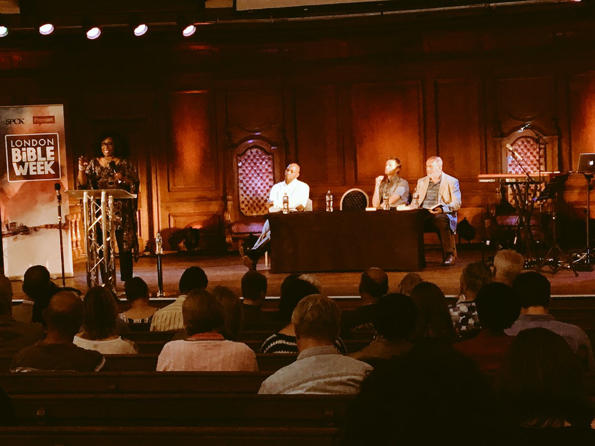PremierRadio's tweet photo. Panel discussion with Tom Wright, Vaughan Roberts, Calvin Samuel and Celia Apragyei-Collin #LondonBibleWeek https://t.co/TXuzR0CNaP