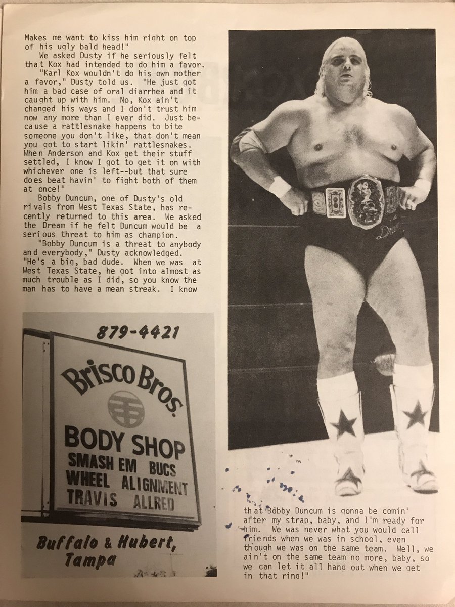 wrestlerweekly's tweet photo. WRESTLER WEEKLY PRESENTS some Favorite items for #wwShowOffSaturday SUPERBOWL OF WRESTLING January 25 1978 SIGNED RARE PROGRAM Race v Graham https://t.co/xylSnrg6QK