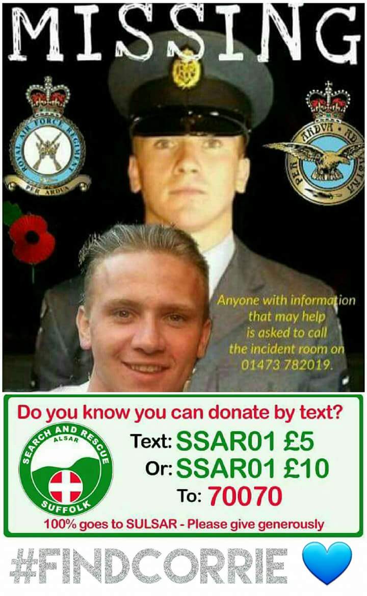 sideys23's tweet photo. #FindCorrieNOW our serviceman needs to be found.The police say he's in the landfill yet they have given up, WE WON'T https://t.co/5LZ0KEo5zA