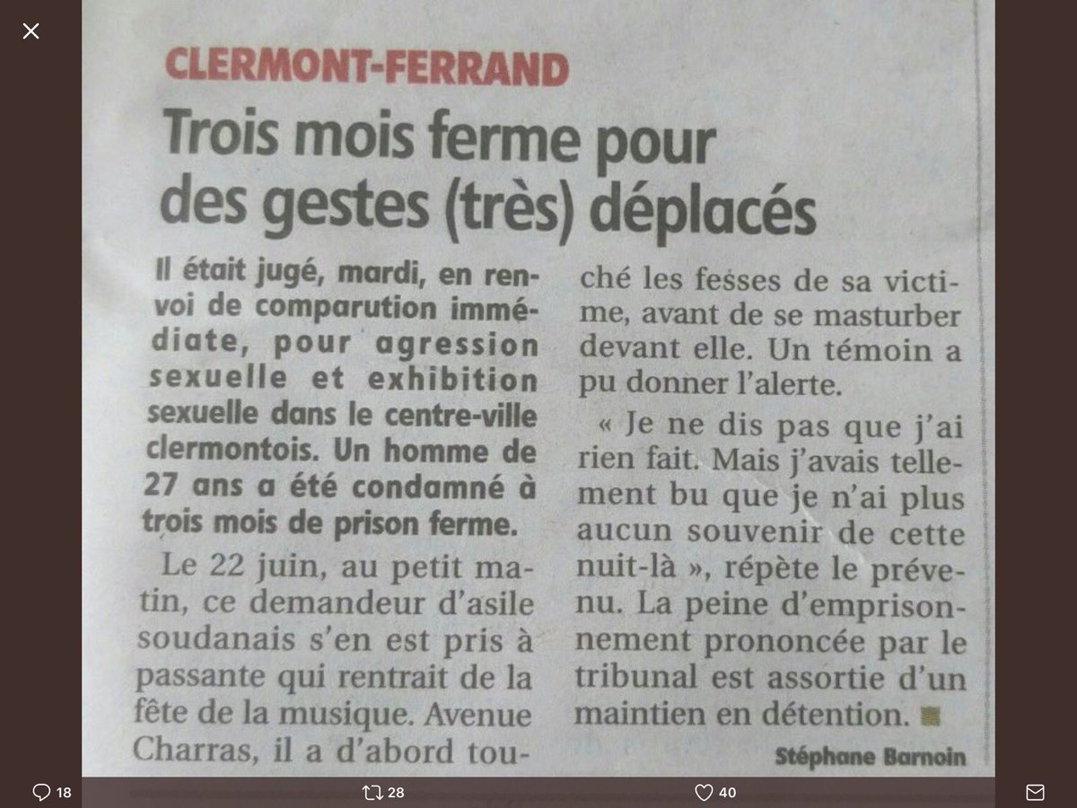 ThierryMARIANI's tweet photo. On rêve!! Un tel "demandeur d'asile" ne mérite que l'expulsion immédiate. Pas la prison...puis les allocations liés à sa "demande d'asile". https://t.co/0OjQMWppFr