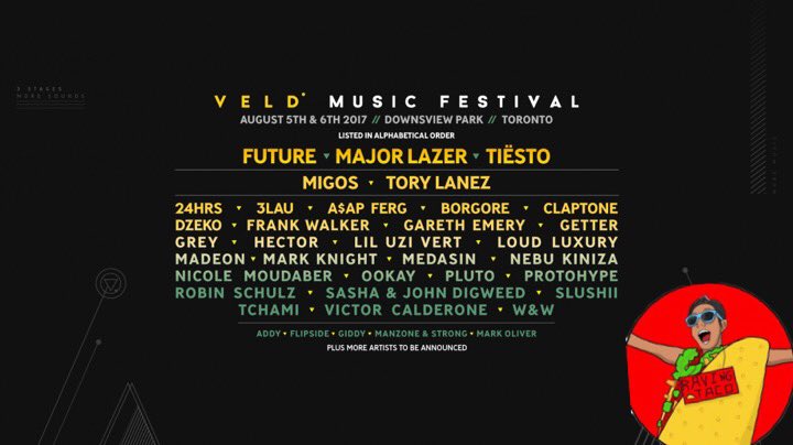 Dirtyhappymusic's tweet photo. 🚨TICKET GIVEAWAY TO @VELDFest 🚨

To enter:
➡️RT this Tweet
⬇️Follow
@TacoRavingtaco  

•must be following to win•
🤙🏽🌮GOODLUCK 🌮🤙🏽 https://t.co/e5OSTdJ2mt