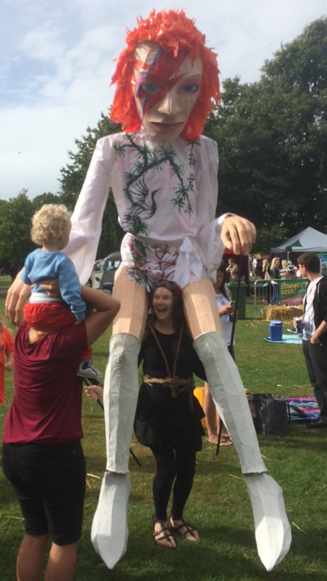 First time at <a href="/ashfordcreate/">Create Music Village</a> today.Great little fest - hats off to <a href="/chrisdixonworks/">Chris Dixon</a> and co. And not every day you get to see a giant Ziggy: