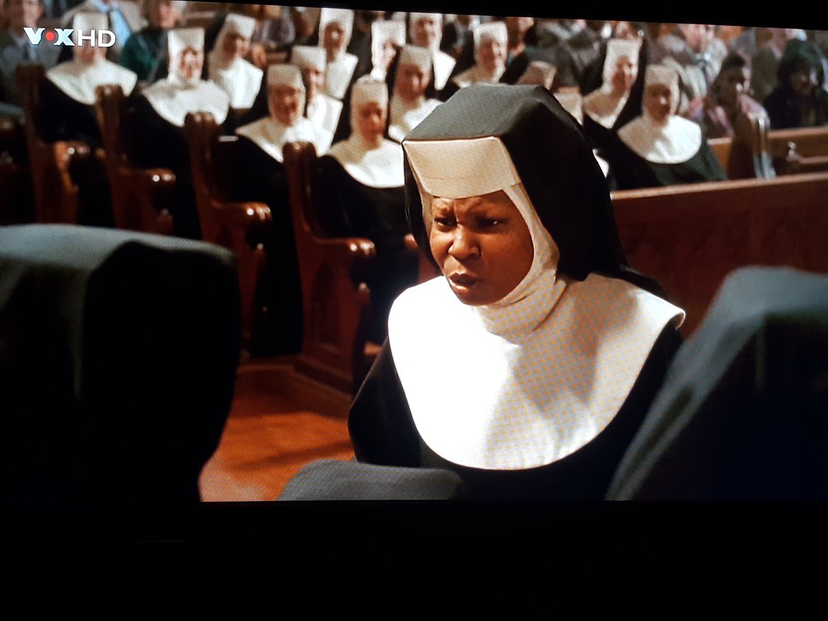 catyline79's tweet photo. @WhoopiGoldberg German TV at the moment ... thx for being S. Mary Clarence and bring me a smile into my face in this bad time of my life. https://t.co/l6LT82q2zP