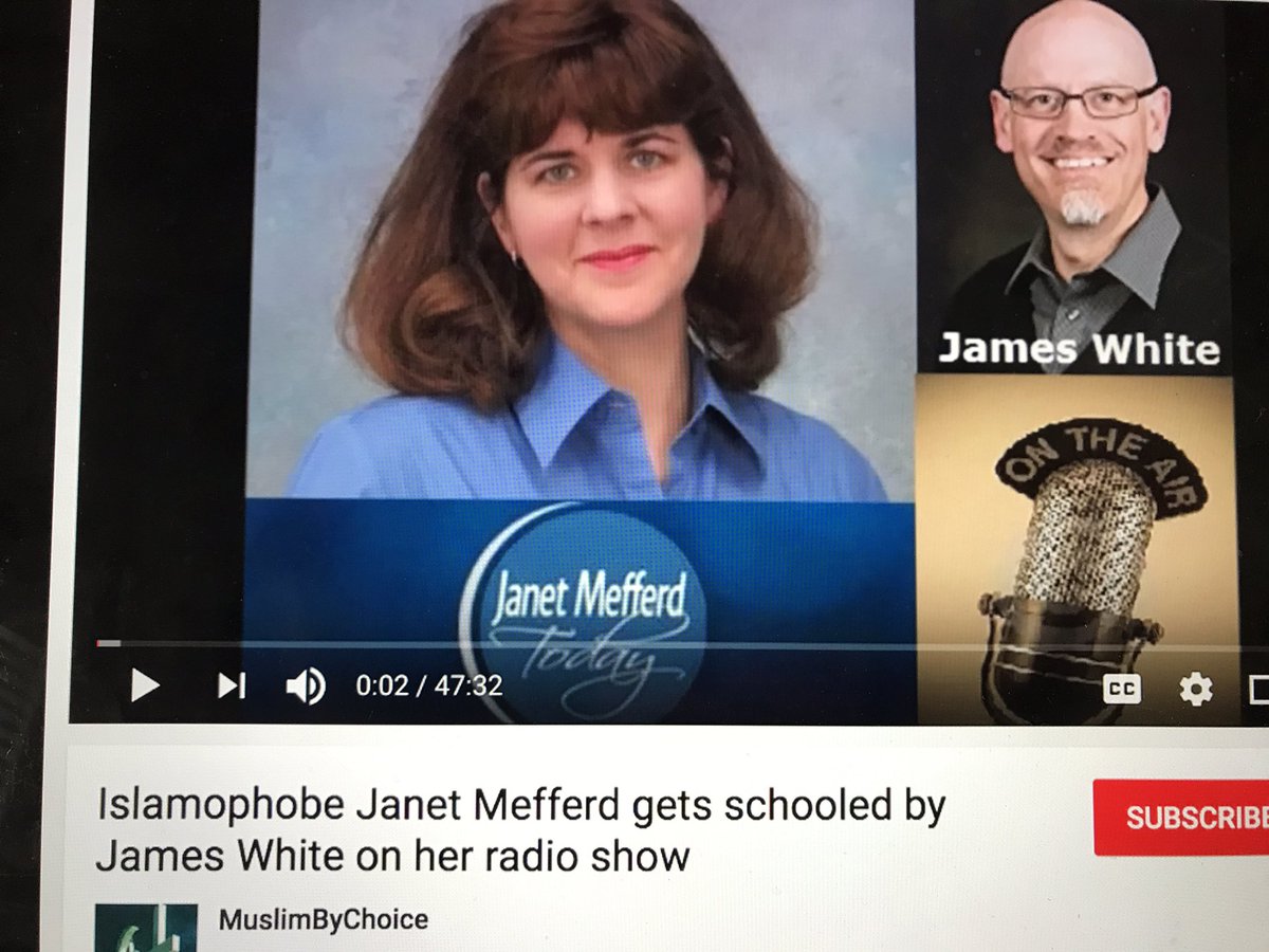 WorldviewTube's tweet photo. I predicted this on radio & TV-Muslims using James White IDF to set up Christians as haters for speaking biblical truth! @JanetMefferd https://t.co/OHGhRP8Dmq