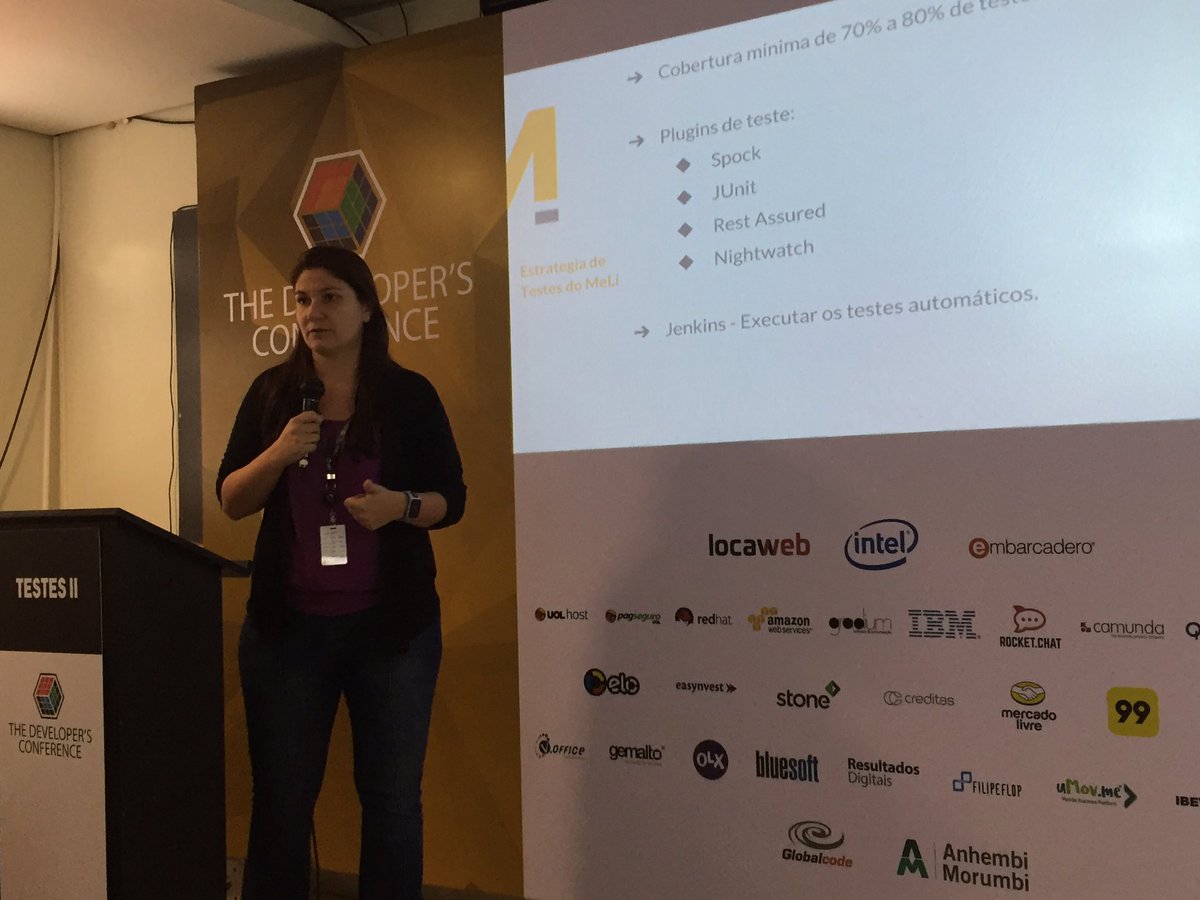 juliodelimas's tweet photo. @SabrinaJN mostrando como fazer CI sem traumas na #TrilhaTestes do #TheDevConf https://t.co/tSBbkwfoQR