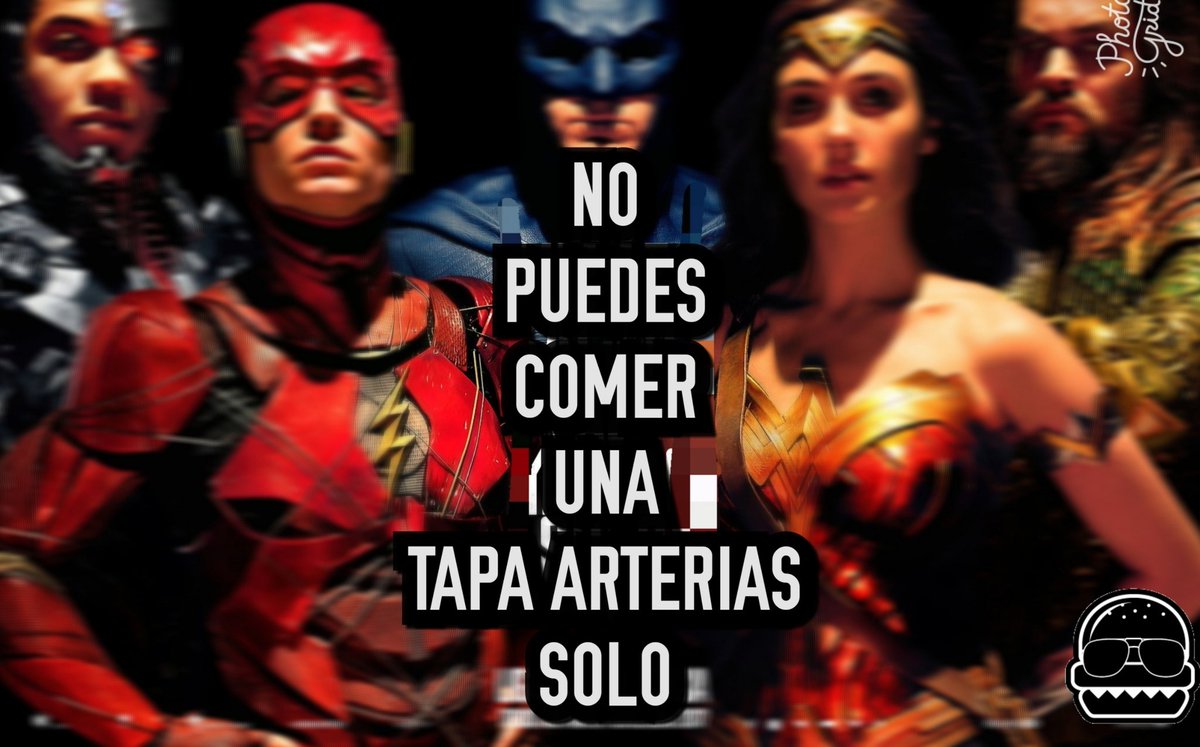 Hamburguesas hechas para compartir con la banda y salir con medio infarto sólo con tus superhéroes favoritos Los Pelonchas #JusticeLeague