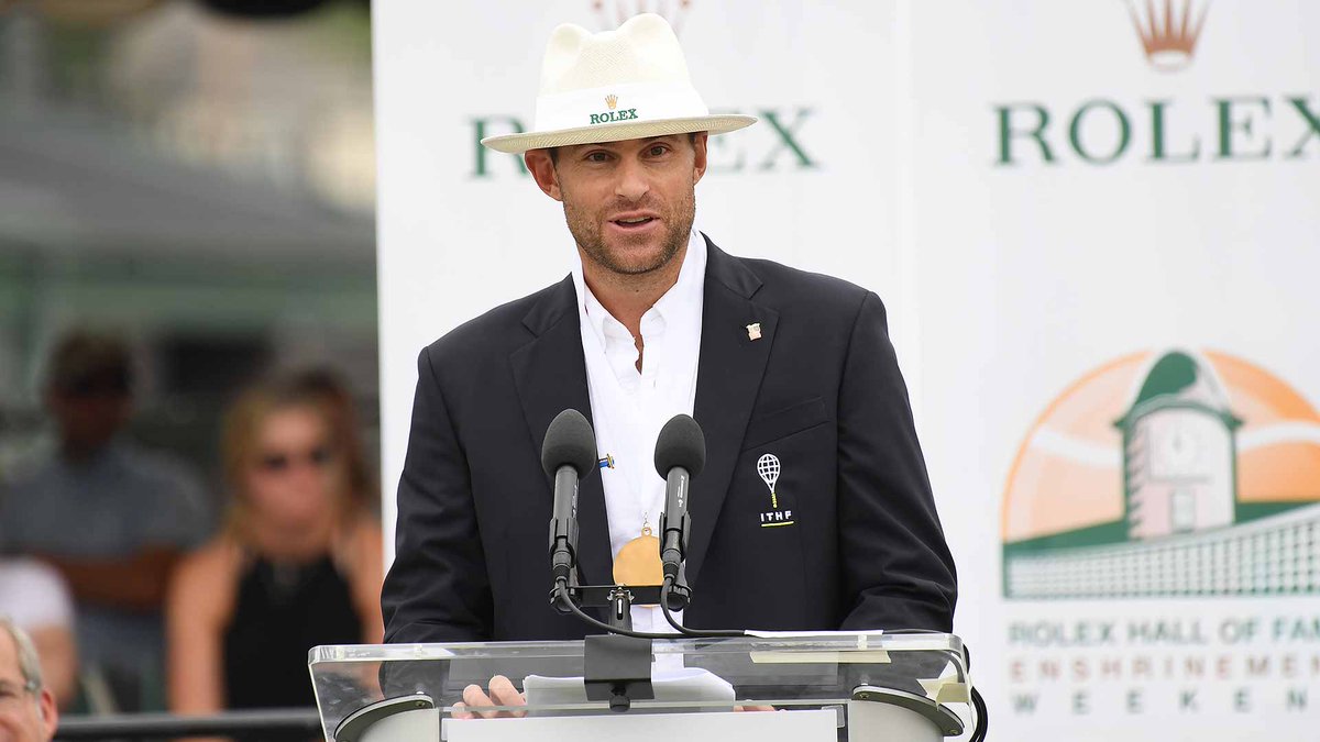 atptour's tweet photo. At @TennisHalloFame, @andyroddick says he's glad he played in the same generation as the 'Big 4'. Read More: https://t.co/RC1o1UXkzZ #ATP https://t.co/sLU1b2c9Yx