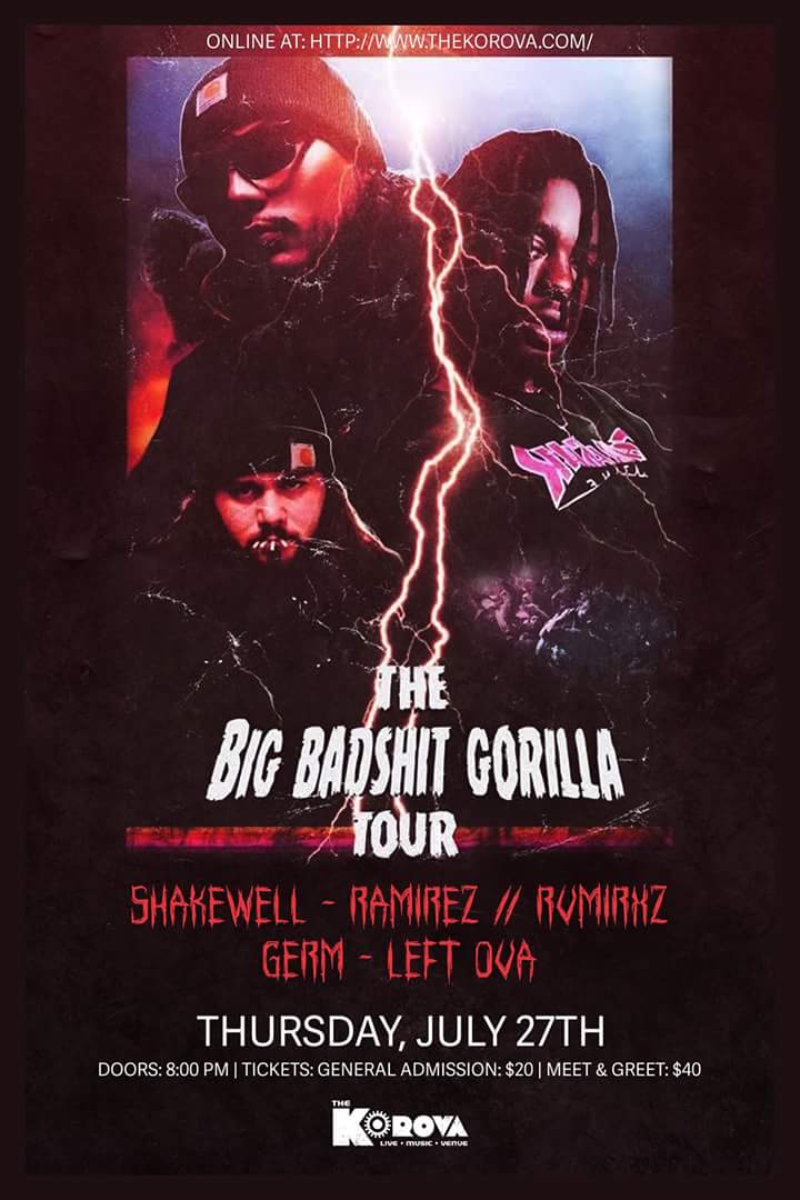 FuckSykeThrone's tweet photo. Tickets are 20$$$
but i got youuu at 15$$$
#thekorova #germ #ramirez #shakewell
#leftova #July https://t.co/eB6K0NufB7