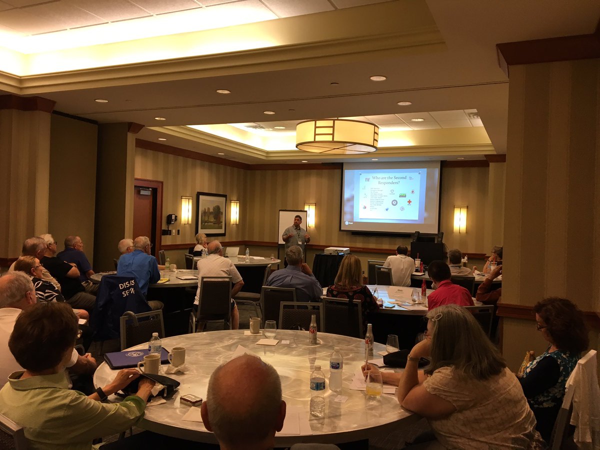 svdpusadisaster's tweet photo. Dan Constantine, Firefighter &amp; EMS Captain, speaking on "The Role of First Responders in Recovery" @ Annual SVDP Preparedness Conference. https://t.co/jCfkutz7EZ