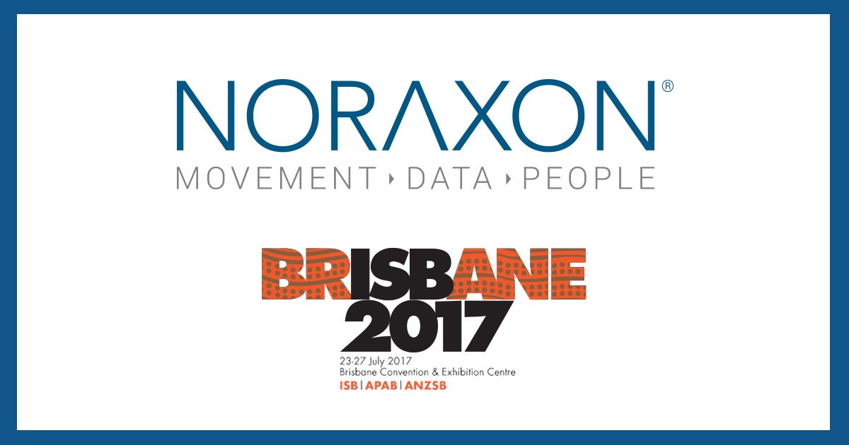 NoraxonUSA's tweet photo. At #ISB2017 in Brisbane? Stop by to say hello. Speak to our experts at booth #9 from today until July 27. #MovementDataPeople https://t.co/XI44yy2l5R