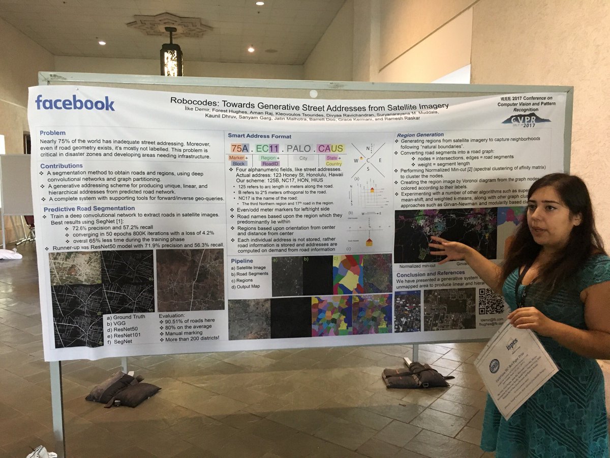 JaredHeinly's tweet photo. Congrats @ilkedemir and @facebook on the great work and paper award! #Robocodes #CVPR17 https://t.co/0R9uZVfl8Q