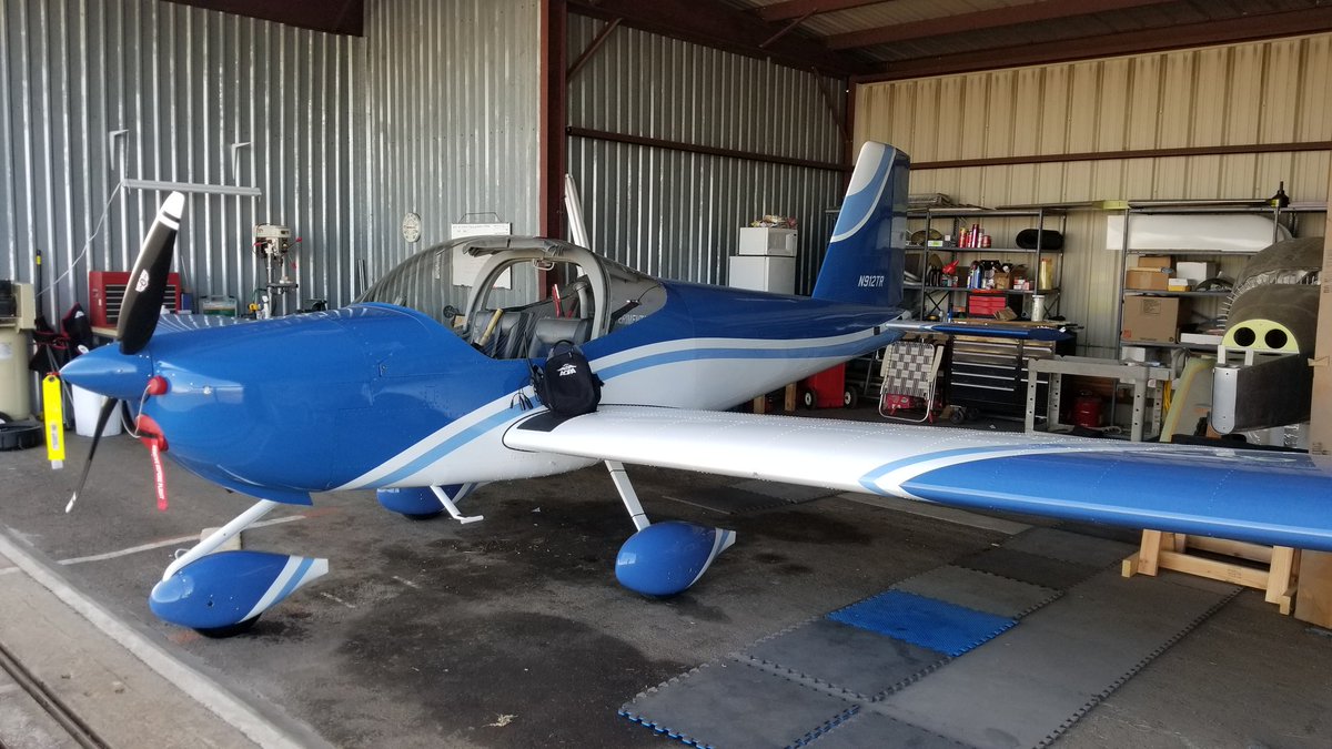 EAA_Chapter_34's tweet photo. Eric and Jerry's ride to #OSH17 prepped and ready to go.  Flying up with 2 other 12's; i.e., Cowtown Flight. https://t.co/iu7YixXmt7