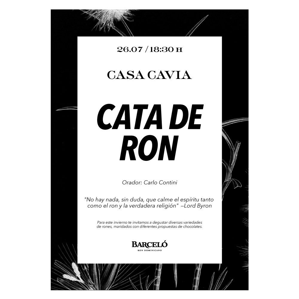 Este invierno te proponemos degustar diversas variedades de ron, maridados con bocados de chocolates. Consultas y reservas: 4801 9693