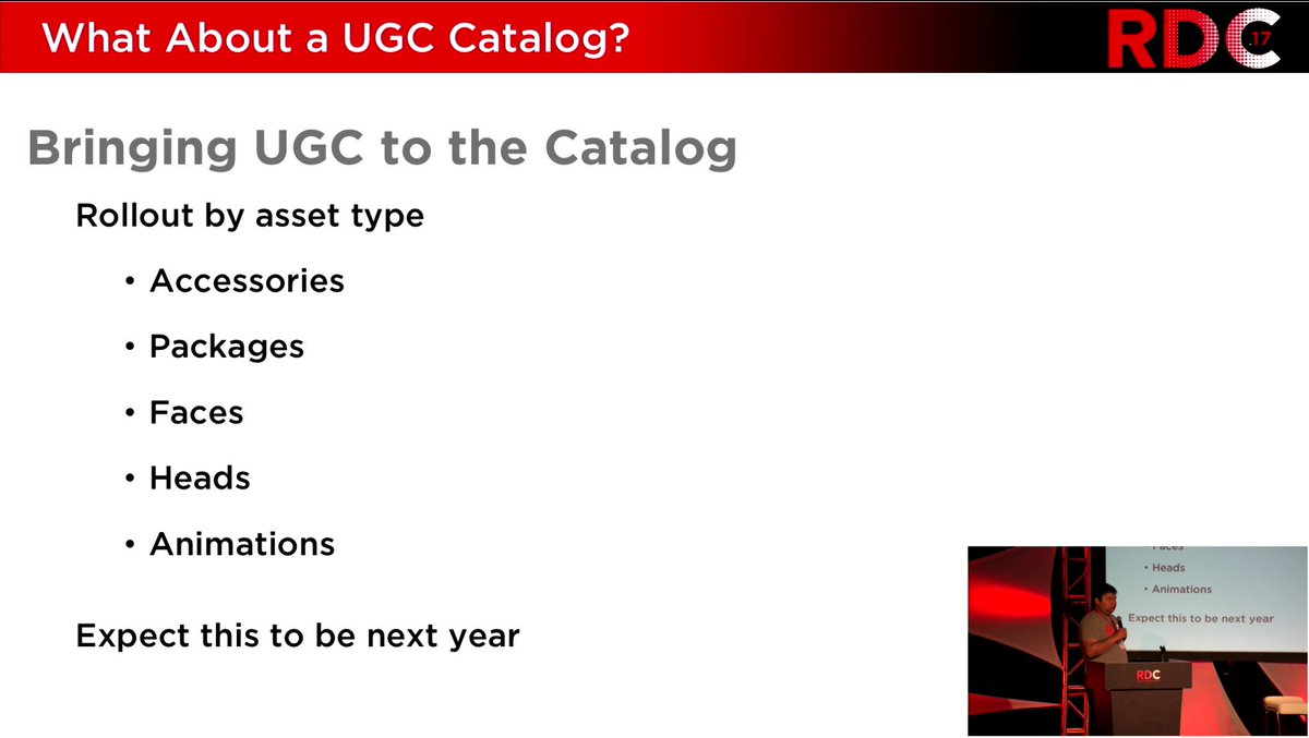 WorldBLOX's tweet photo. Expect user generated content (UGC) to arrive next year! Watch @ https://t.co/Nl8HCBCtOi #RDC2017 https://t.co/GGAo4vSLvK