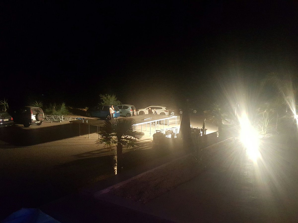 Stage underway...roadblock for the biggest event this #summer in #kavos #corfu. Get your tickets from <a href="/kavosnightlife/">Kavos Nightlife</a> asap💃🎤🎧😎