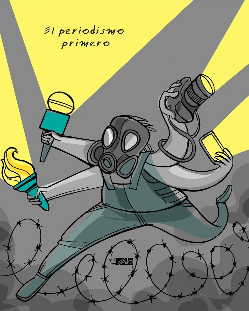 ¡Mis respetos a todos los periodistas que están poniendo el pecho para registrar la barbarie que nos azota!