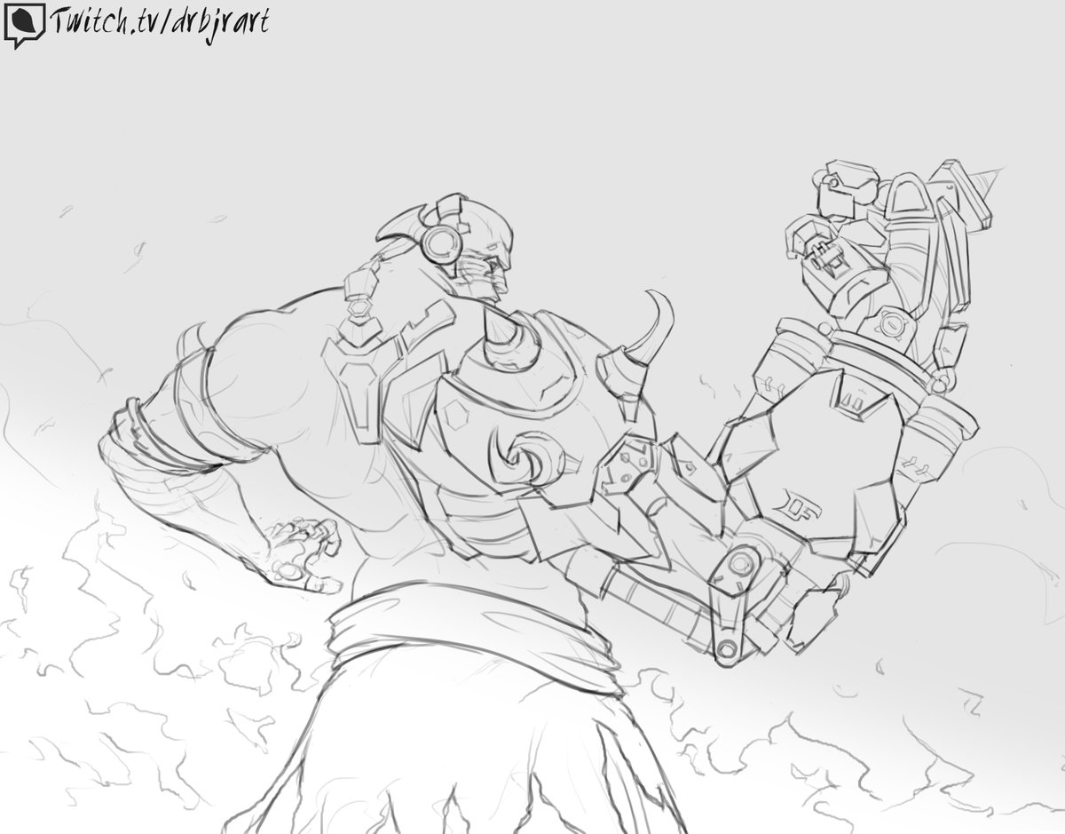 Drbjr On Twitter Doomfist Fanart I M Working On Overwatch