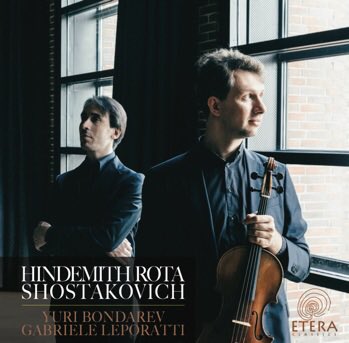 EteraClassics's tweet photo. Out now: chamber music for viola and piano by Hindemith, Rota, Shostakovich and Rachmaninov
 #itunes #spotify #amazon #ClassicalMusic https://t.co/UrycZACKWK