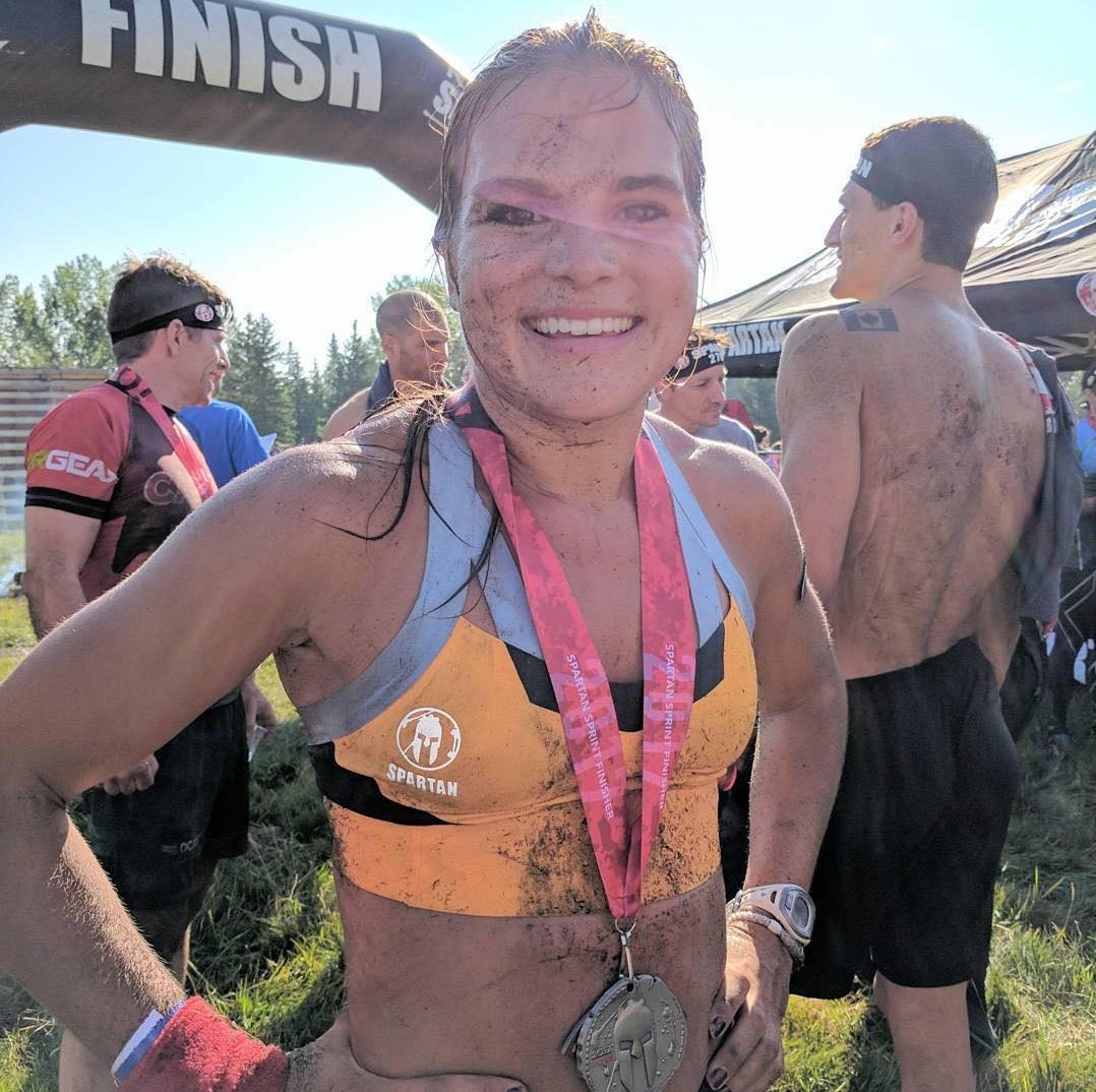 SpartanRace's tweet photo. Congrats to Spartan Pro Faye Stenning as she takes 1st place today Red Deer. @SpartanCanada #SpartanRace #RoadToTahoe #SRPro17 🏅💪🏼🇨🇦 https://t.co/CZYyrRbpqc
