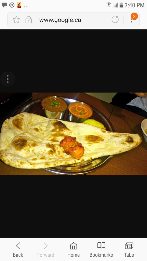 "I love Indian food It's my favourite food , I thought my dish was exceptional also naan bread was delicious" #happy