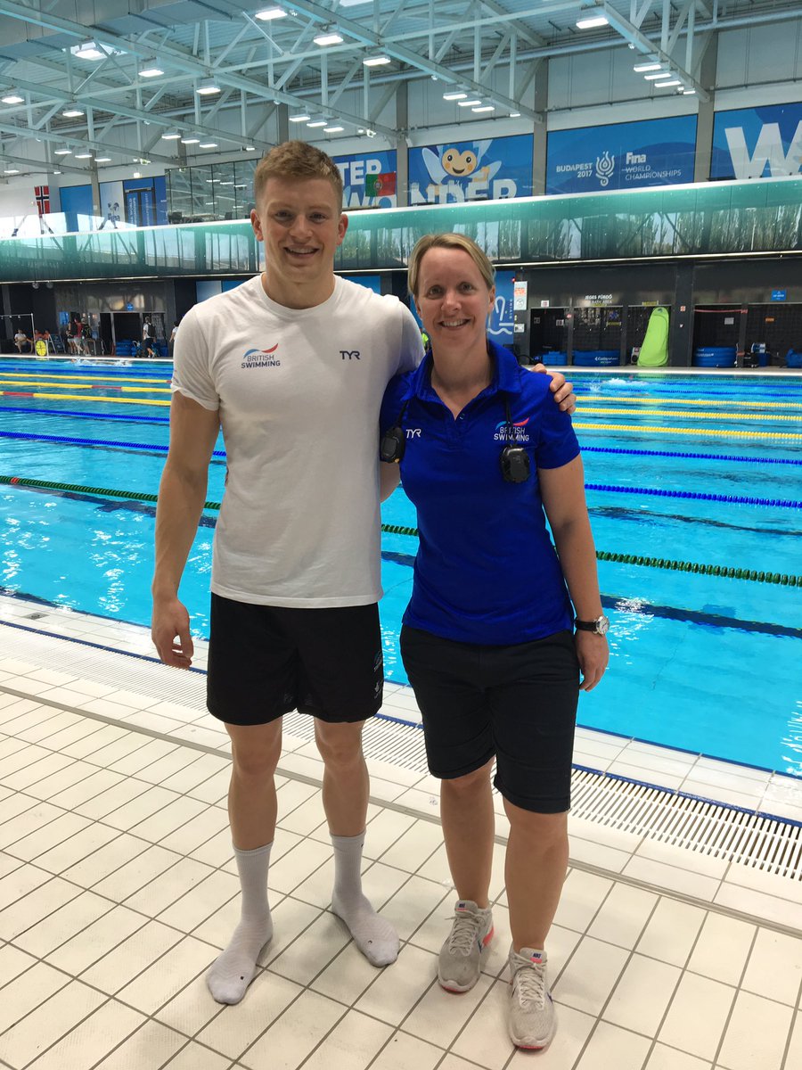 massivemel's tweet photo. @adam_peaty 9 years on world champs number 2 day 1 tomorrow let's go out and give it a good go!! https://t.co/pimyOlCAEc