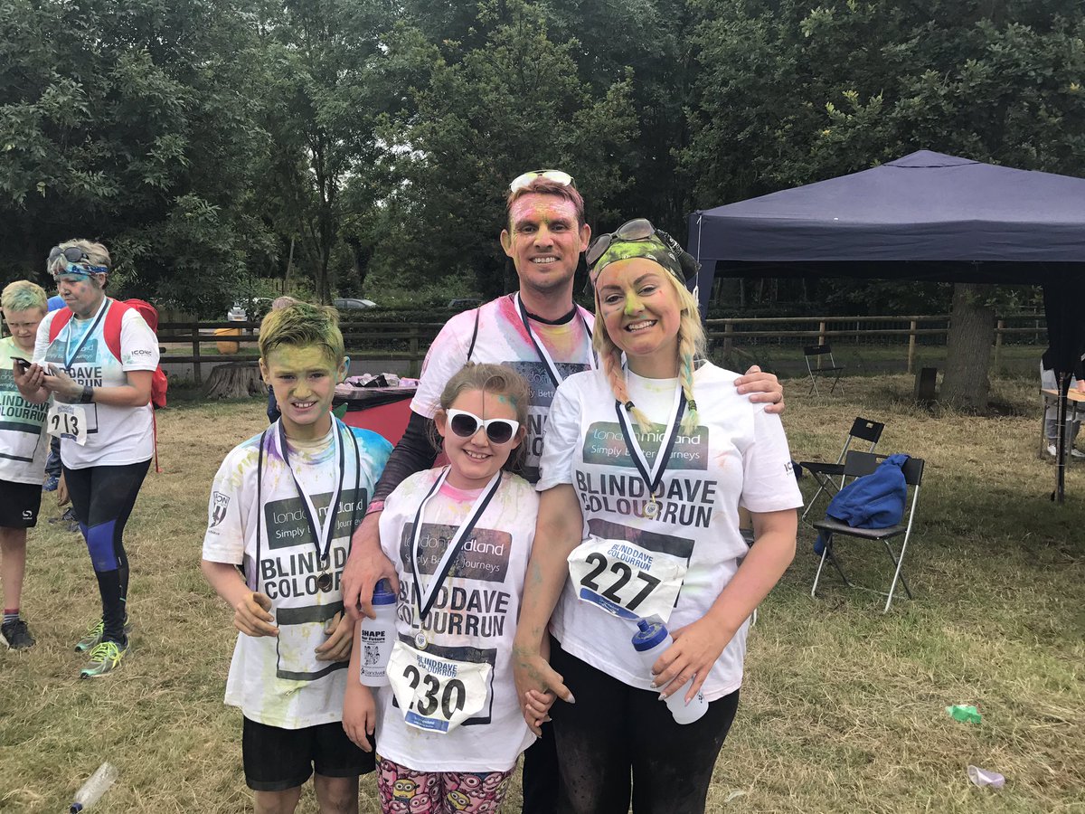 Patsystone_7's tweet image. Lester Family Fun at the Blind Dave Healey 5K Colour-run at Sandwell Valley Park #BDHRun #WBAFoundation #BoingBoing #Legend #MemoriesMade 👌🏻