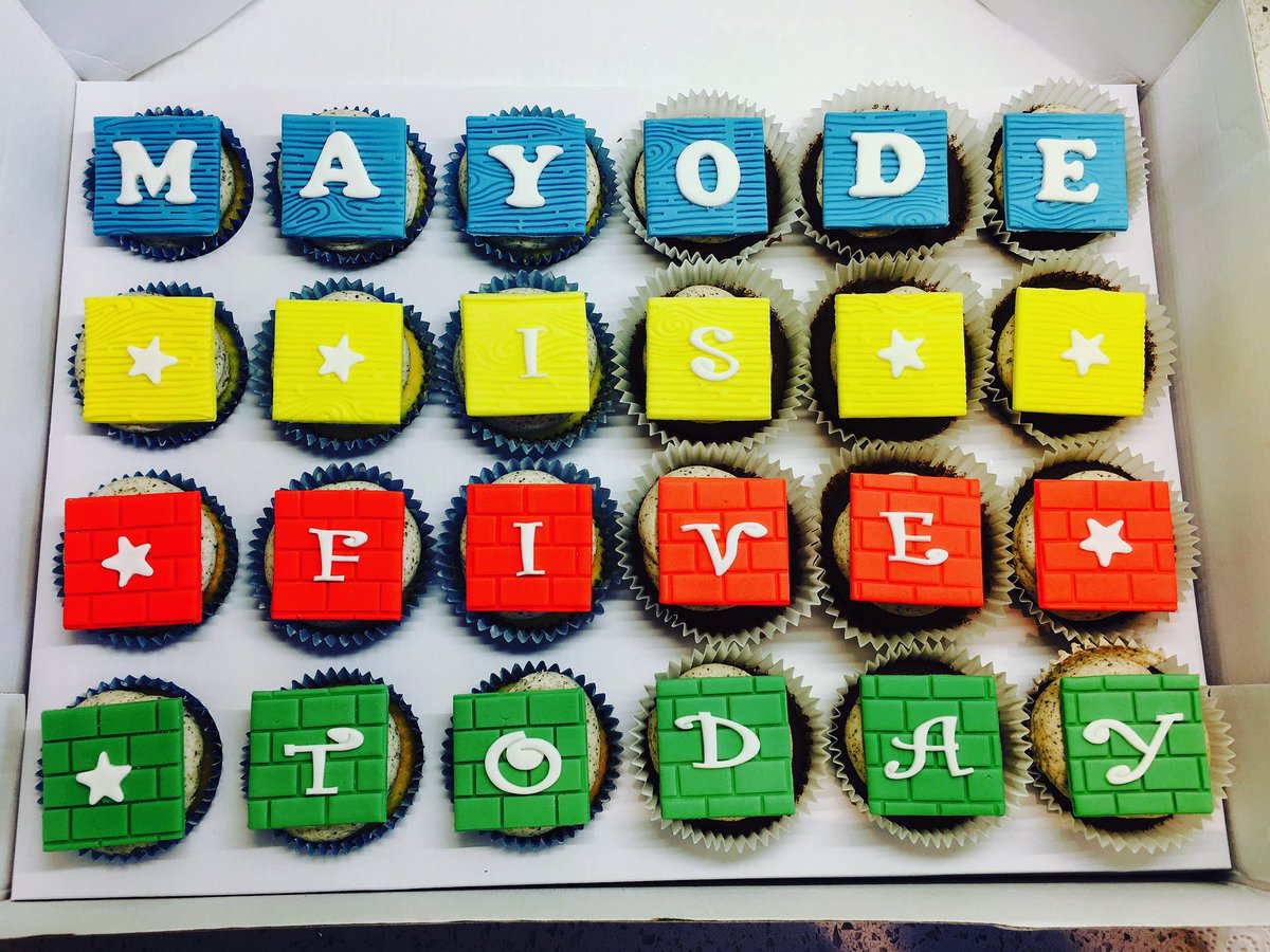 MyCakeHobby's tweet photo. #chocolate #vanilla square #cupcake #fondant #toppers #5th birthday cupcakes #cupcakesforboys https://t.co/OLPcXIp5l5