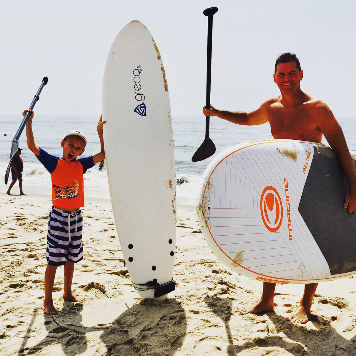 HandoftheLaw's tweet photo. Water men. Hand men. #FlyingPoint #FatherSon @Surfrider @FCSurfrider @FlyingPointSurf https://t.co/IBU6PbDEvS