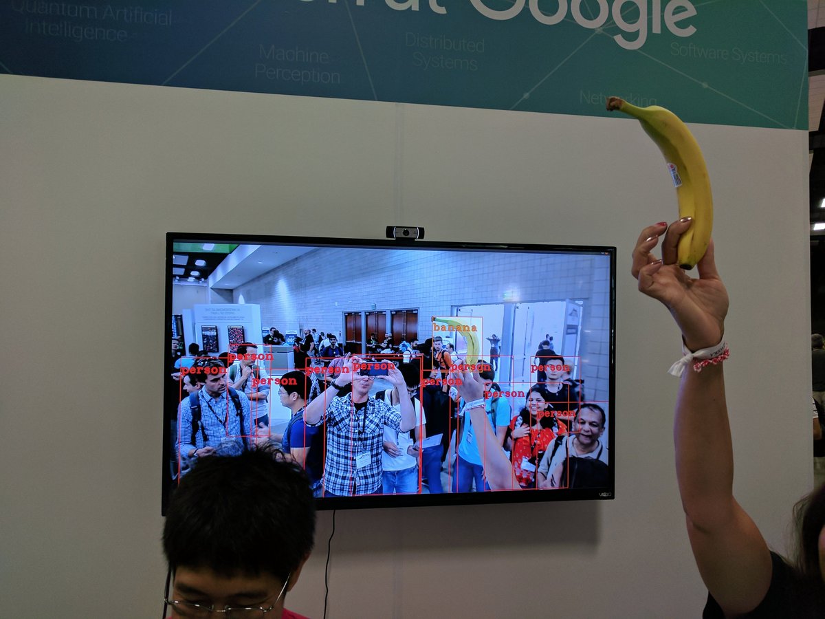 GoogleAI's tweet image. Come ask our researchers about the #TensorFlow Object Detection API (goo.gl/oslCHV), at the #CVPR17 Google booth now.
