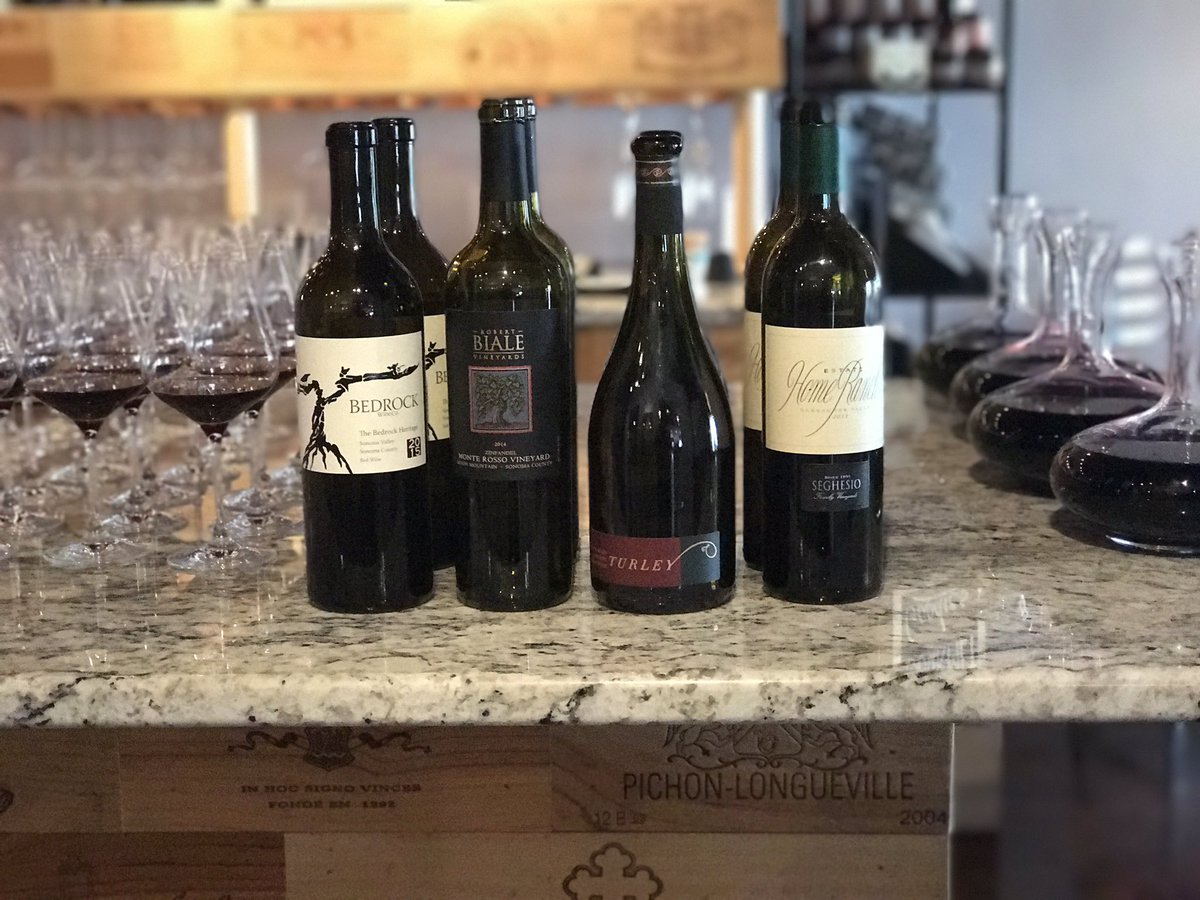 ChefEricV's tweet photo. My kind of tasting #bedrockwineco #bialevineyards #turleywinecellars #seghesio https://t.co/0RFJdNbIto