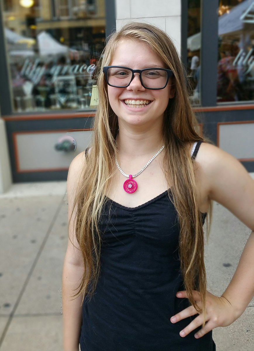 flextofunction's tweet photo. Zanna rockin' the FlexPendant @AnnArborArtFair ! #flexpendant #flexfidget #annarborartfair https://t.co/LS7Gq1iTjS