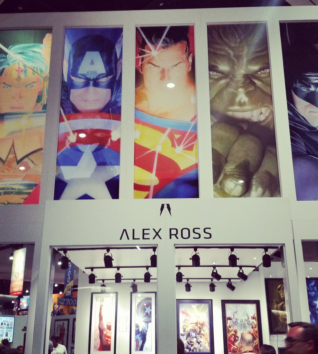 #sandiegocomiccon2017 #alexross #art #booth 2415 #marvel #dccomics #fineart