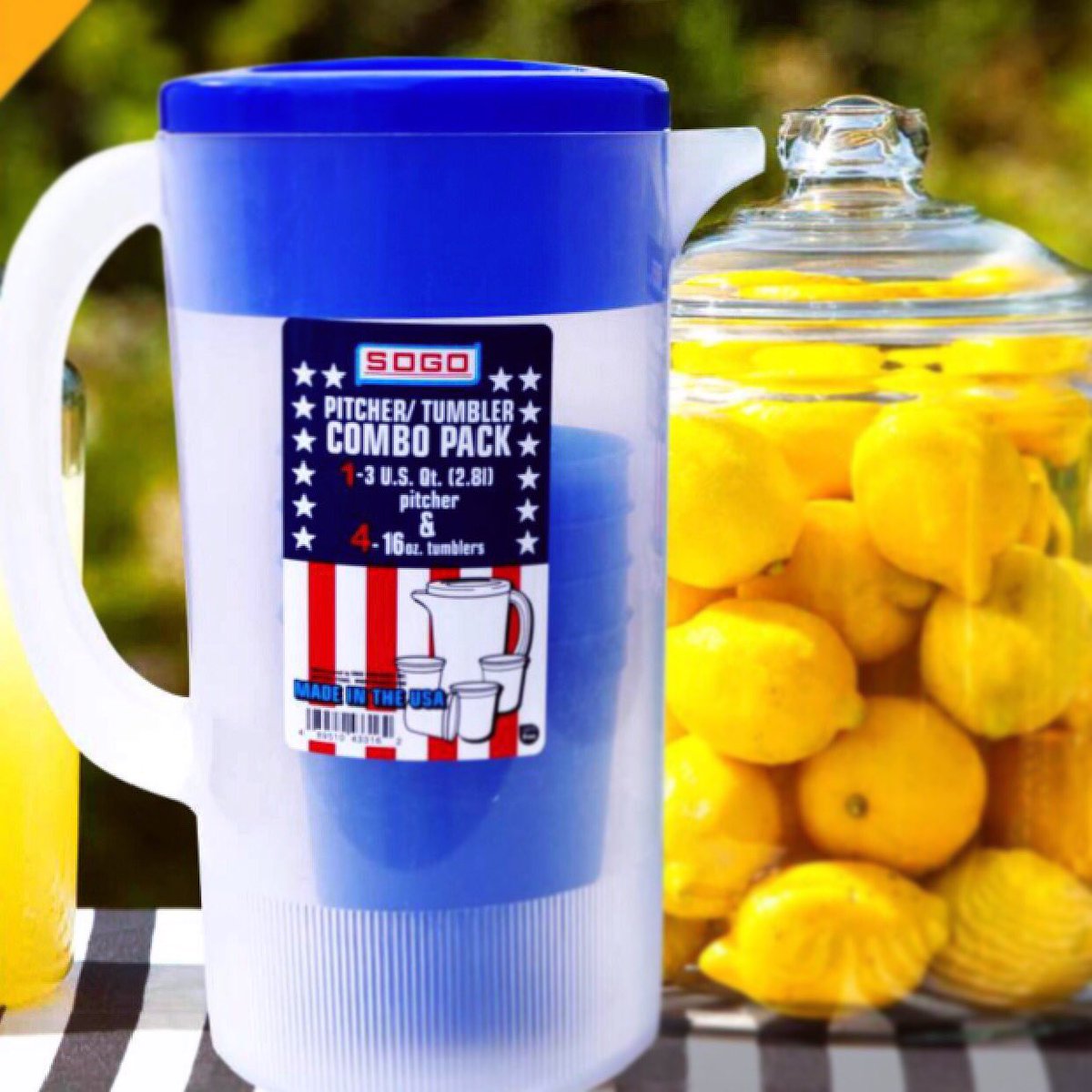 SogoInc's tweet photo. When life gives you lemons, make it pour lemonade with our SOGO pitcher! 🍋💦☀️ #lemons #lemonade #summer #houston #MadeInUSA https://t.co/vnp7Di0QFB