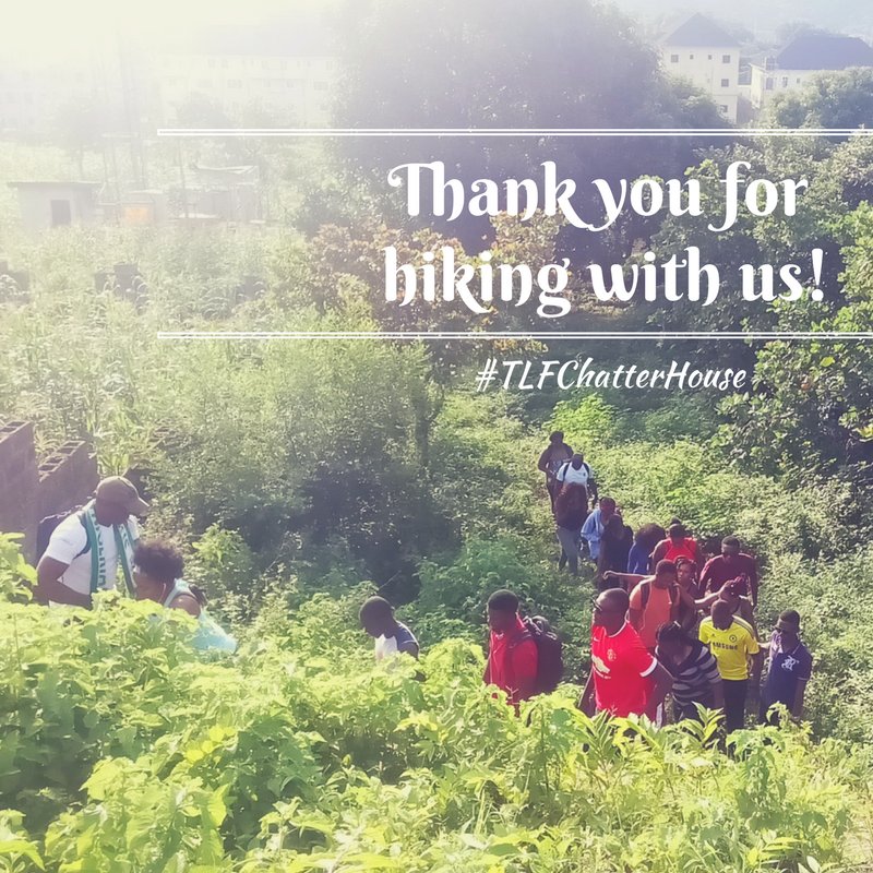 tlfchatterhouse's tweet photo. Awesome #Hike and #Swim today! #TLFChatterHouse rocks! #adventure #nature #hiking #abuja #touringabuja #abujaevents #fitfam #fitnaija https://t.co/Se4RC3ZSZ8