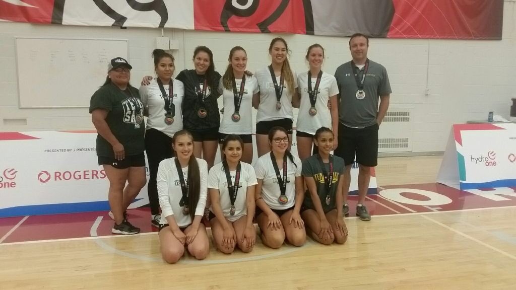 teamsasknaig's tweet photo. 19U girls medalists in volleyball. https://t.co/98zyBjeN6n